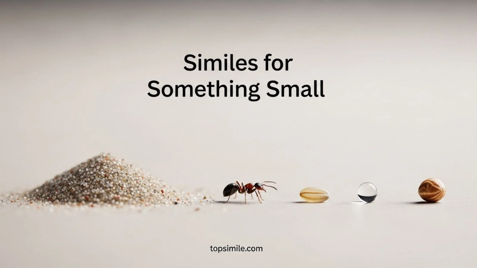 Similes for something small