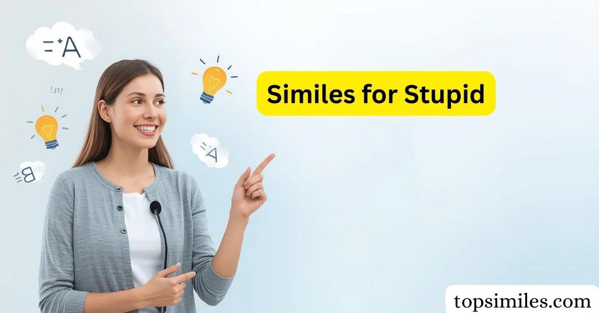 Similes for stupid
